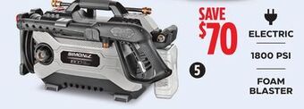 Canadian Tire Simoniz 1800 psi 2.0 gpm corded cold water brushed electric pressure washer w/ foam blaster offer