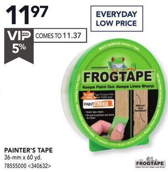RONA Frogtape painter's tape offer