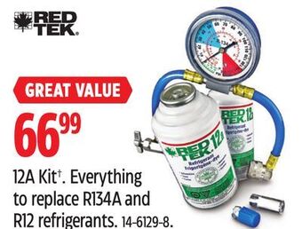 Canadian Tire Red tek 12a kit† offer