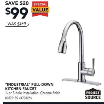 RONA Project source industrial pull-down kitchen faucet offer
