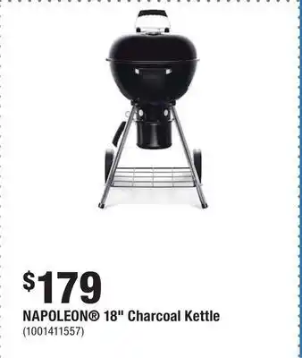 Home Depot Napoleon® 18 charcoal kettle offer