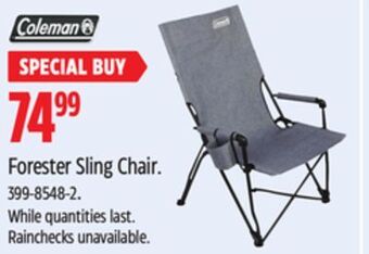 Canadian Tire Coleman® forester sling chair offer