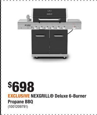 Home Depot Exclusive nexgrill® deluxe 6-burner propane bbq offer