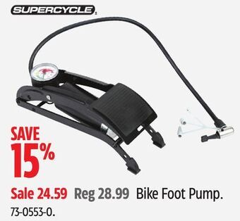 Canadian Tire Supercycle bike foot pump offer