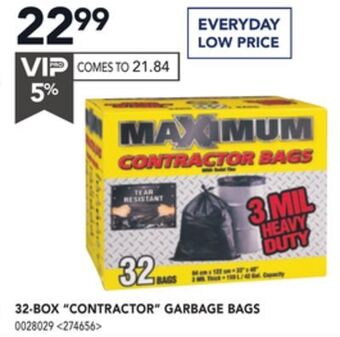 RONA 32-box contractor garbage bags offer