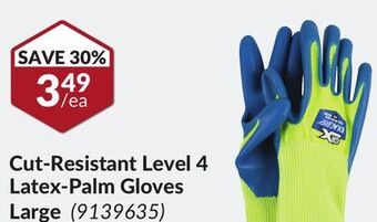 Princess Auto Latex-palm gloves offer