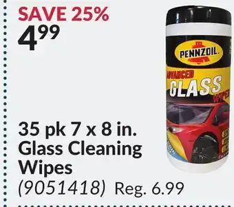 Princess Auto 35 pk 7 x 8 in. glass cleaning wipes offer