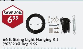 Princess Auto 66 ft string light hanging kit offer