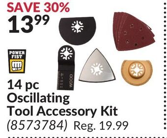 Princess Auto 14 pc oscillating tool accessory kit offer