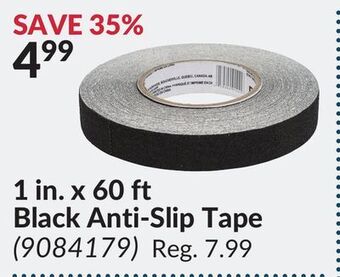 Princess Auto 1 in. x 60 ft black anti-slip tape offer