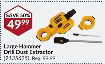 Princess Auto Large hammer drill dust extractor offer