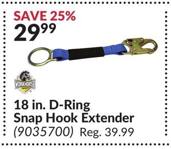 Princess Auto 18 in. d-ring snap hook extender offer