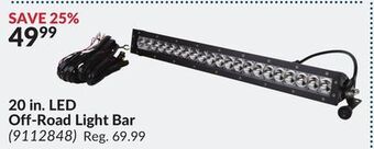 Princess Auto 20 in. led off-road light bar offer