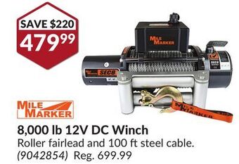 Princess Auto 8, 000 lb 12v dc winch offer