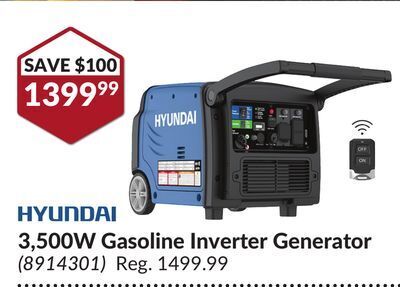 Princess Auto 3,500w gasoline inverter generator offer
