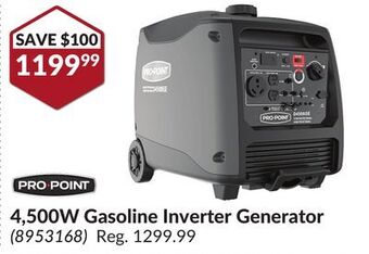 Princess Auto 4,500w gasoline inverter generator offer