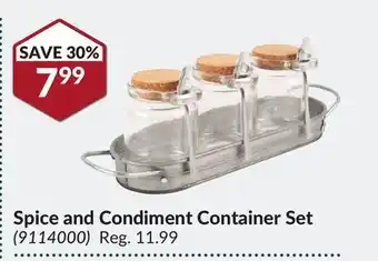 Princess Auto Spice and condiment container set offer