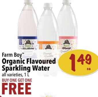 Farm Boy Farm boy™ organic flavoured sparkling water offer