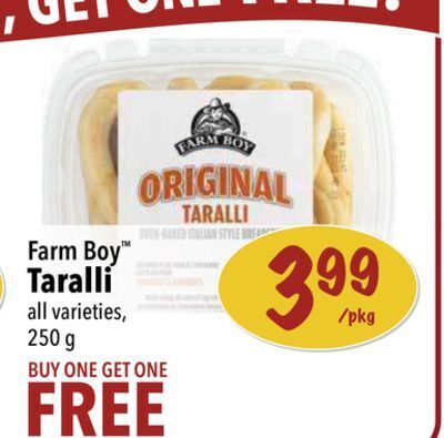 Farm Boy Farm boy™ taralli offer