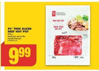 No Frills Pc® thin sliced beef hot pot, 250 g offer