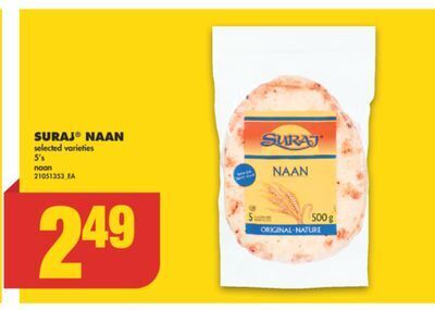 No Frills Suraj® naan, 5's offer