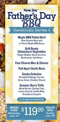 Farm Boy Farm boy™ father's day bbq offer
