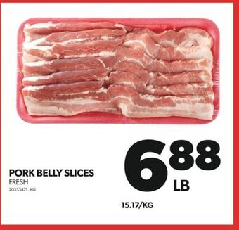 Real Canadian Superstore Pork belly slices offer
