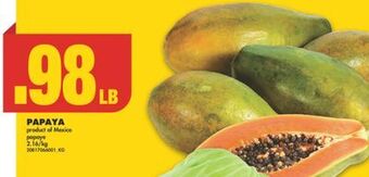 No Frills Papaya offer
