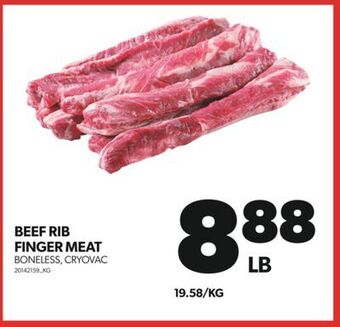 Real Canadian Superstore Beef rib finger meat offer