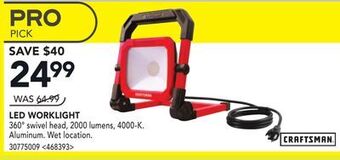 RONA Craftsman led worklight offer