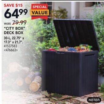 RONA Keter city box deck box offer