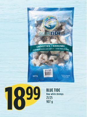Marché Adonis Blue tide raw white shrimps 21/25 offer