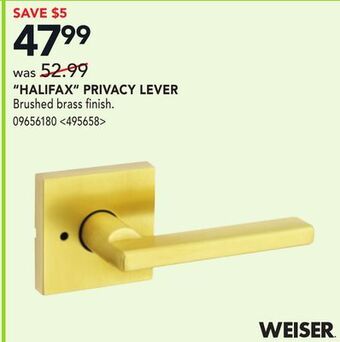 RONA Weiser halifax privacy lever offer