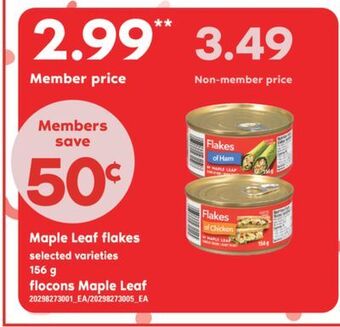 Valu-mart Flocons maple leaf, 156 g offer