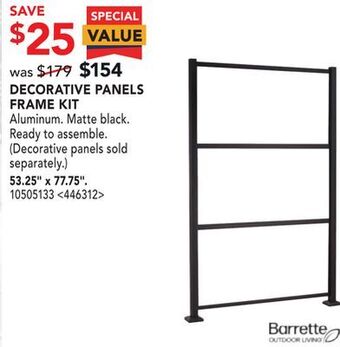 RONA Decorative panels frame kit 53.25 x 77.75 offer