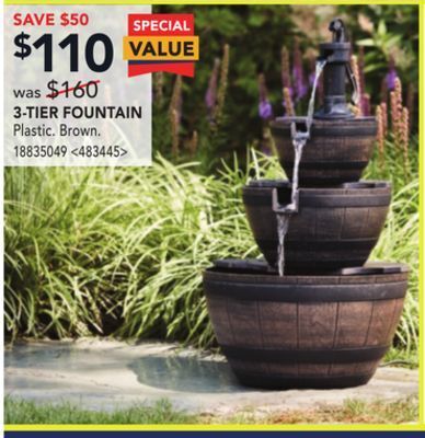 RONA 3-tier fountain offer