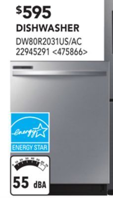 RONA Samsung bespoke dishwasher offer