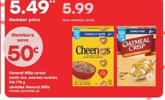 Valu-mart Céréales general mills, 516-778 g offer