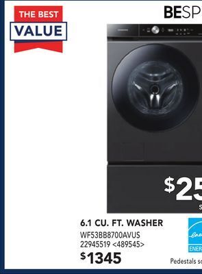 RONA Samsung bespoke 6.1 cu. ft. washer offer