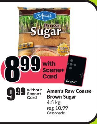 Chalo FreshCo Aman's raw coarse brown sugar 4.5 kg offer