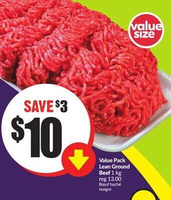 Chalo FreshCo Value pack lean ground beef 1 kg offer