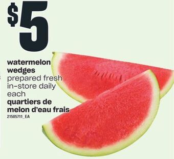 Valu-mart Quartiers de melon d'eau frais offer