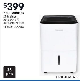 RONA Frigidaire dehumidifier offer