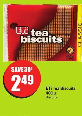 Chalo FreshCo Eti tea biscuits 400 g offer