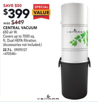 RONA Central vacuum offer