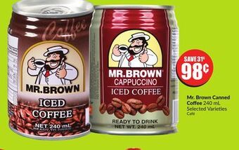 Chalo FreshCo Mr. brown canned coffee 240 ml offer