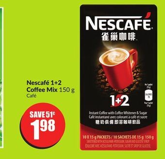 Chalo FreshCo Nescafé 1 + 2 coffee mix 150 g offer