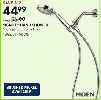 RONA Ignite hand shower offer