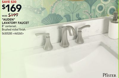 RONA Pfister auden' lavatory faucet offer
