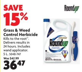 Home Hardware Grass & weed control herbicide offer